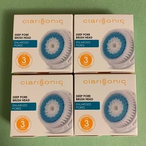 4 NIB Clarisonic Deep Pore Brush Heads
NEW
